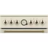 Fogão independente Gorenje GECS5B70CLI, placa vitrocerâmica elétrica 4 zonas, forno 70 L, marfim, 500 mm de largura