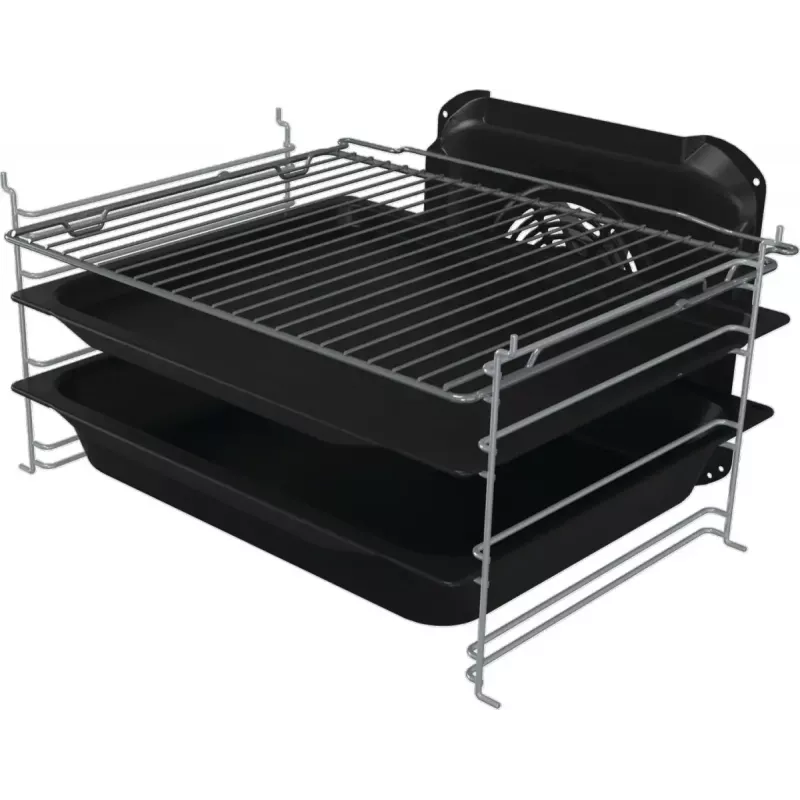 Fogão independente Gorenje GECS5B70CLI, placa vitrocerâmica elétrica 4 zonas, forno 70 L, marfim, 500 mm de largura