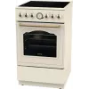 Fogão independente Gorenje GECS5B70CLI, placa vitrocerâmica elétrica 4 zonas, forno 70 L, marfim, 500 mm de largura