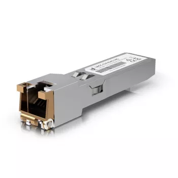Módulo transceptor de rede UBIQUITI UACC-CM-RJ45-MG SFP+ 10GBASE RJ45 cobre, 10 Gbit/s, 100 m, 1,9 W, 0–70°C
