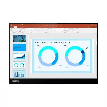 Monitor Lenovo ThinkVision M14d, 35,6 cm (14 polegadas), 2240 x 1400 píxeis, 2.2K, LED, 8 ms, preto