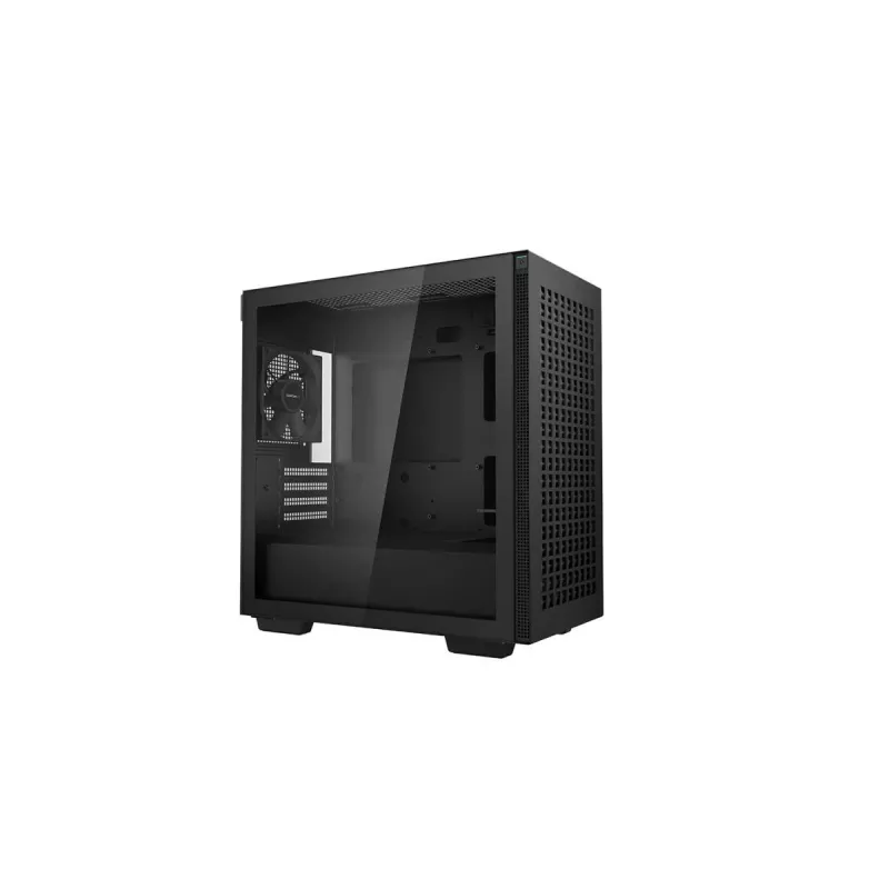 Caixa de PC DeepCool CH370 Mini Tower — microATX/Mini-ITX, vidro temperado, suporte para GPU até 32 cm