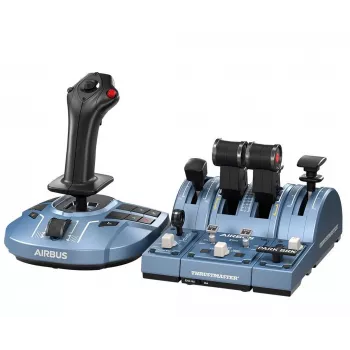 Thrustmaster TCA Captain Pack X Airbus Edition preto, cinzento USB joystick + manete de potência analógico PC, Xbox