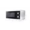 Micro-ondas Sharp YC-MG01E-W preto, branco micro-ondas com grelhador de bancada 20 L 800 W
