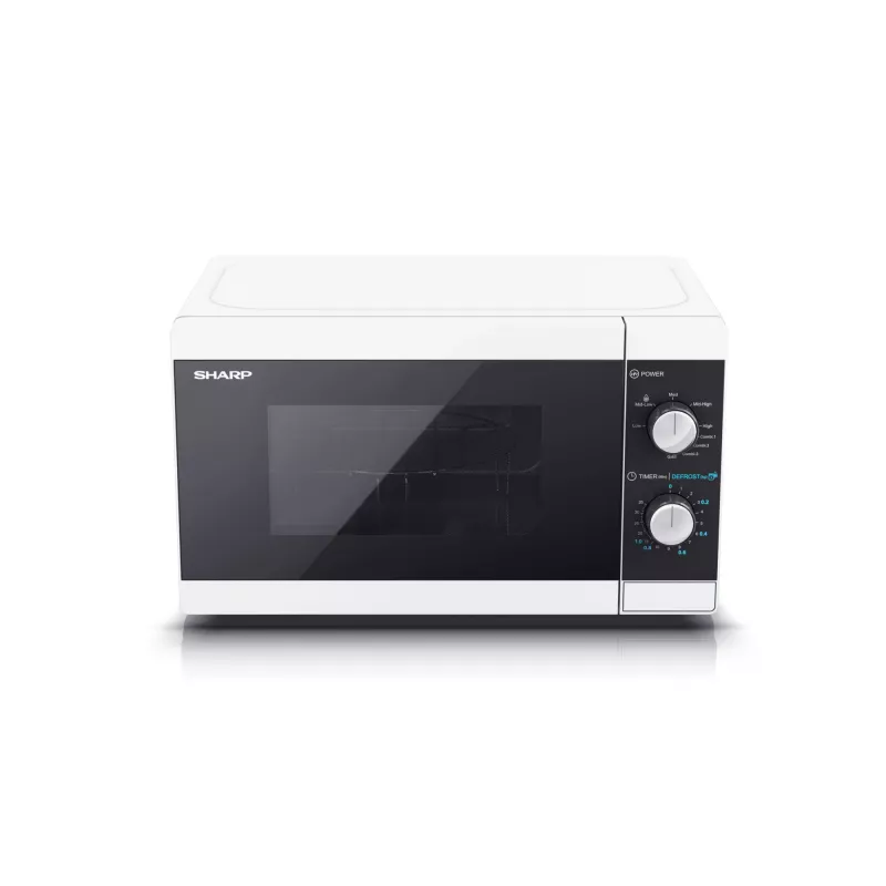 Micro-ondas Sharp YC-MG01E-W preto, branco micro-ondas com grelhador de bancada 20 L 800 W