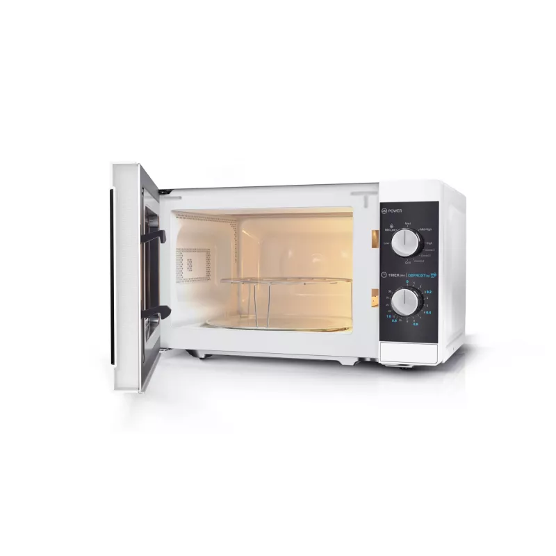 Micro-ondas Sharp YC-MG01E-W preto, branco micro-ondas com grelhador de bancada 20 L 800 W