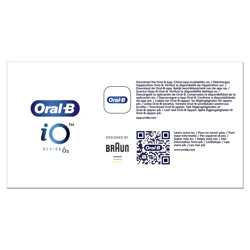 Escova de dentes elétrica vibratória Oral-B iO 6 para adultos preta