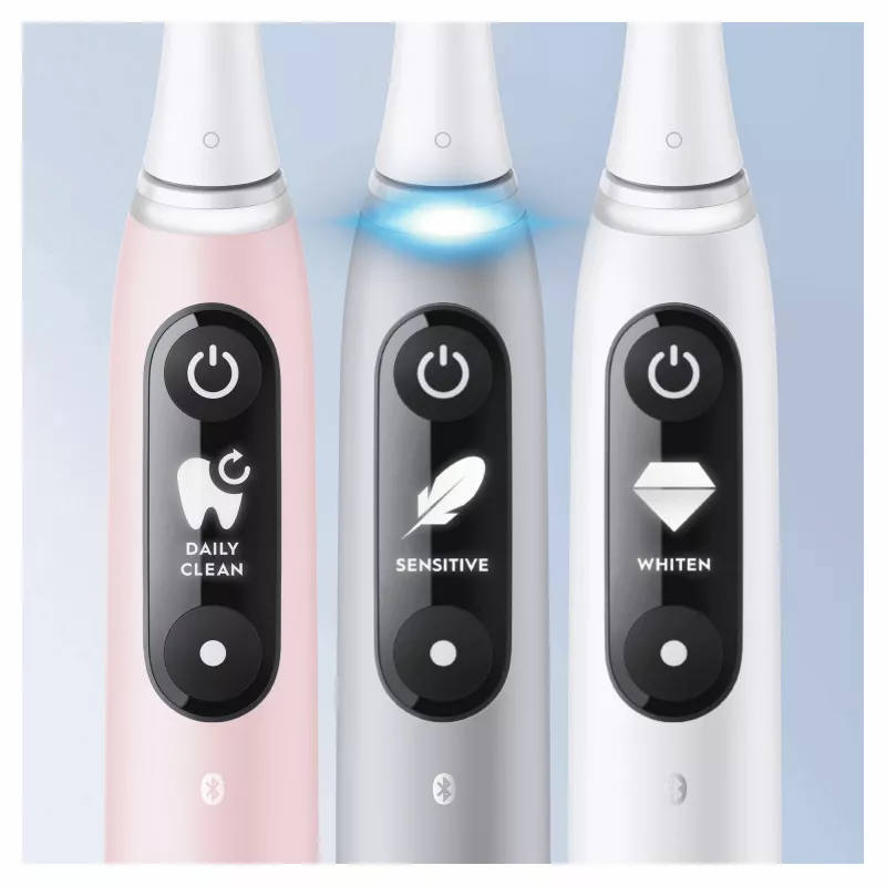 Escova de dentes elétrica vibratória Oral-B iO 6S para adultos cinzenta, branca