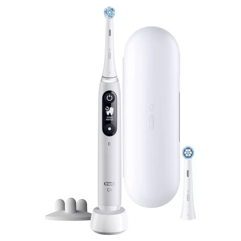 Escova de dentes elétrica vibratória Oral-B iO 6 para adultos branca