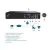 Gravador de vídeo em rede TP-Link VIGI 4 canais PoE+