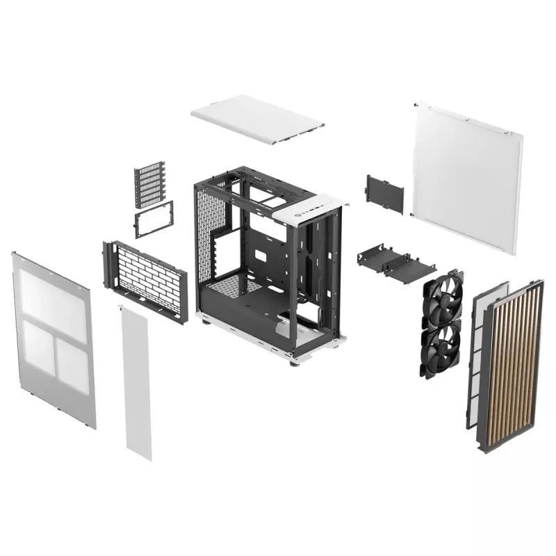 Caixa de PC Fractal Design North Midi Tower branco