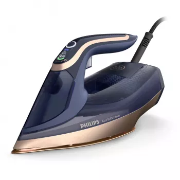 Ferro de engomar a vapor Philips Azur 8000 Series DST8050/20 — 3000 W, 0,35 L, base SteamGlide Elite, 85 g/min vapor contínuo, 260 g/min boost