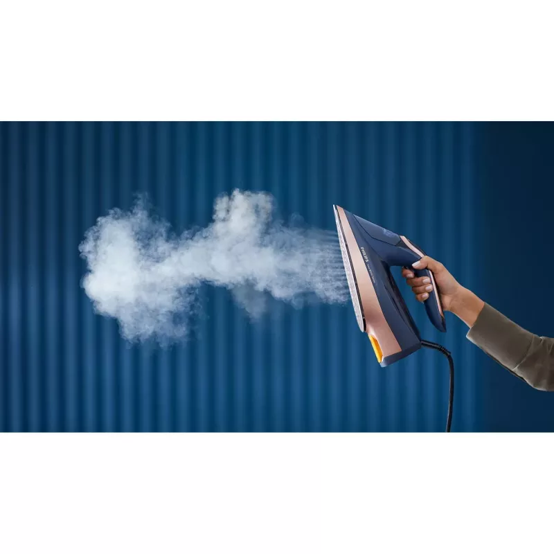 Ferro de engomar a vapor Philips Azur 8000 Series DST8050/20 — 3000 W, 0,35 L, base SteamGlide Elite, 85 g/min vapor contínuo, 260 g/min boost