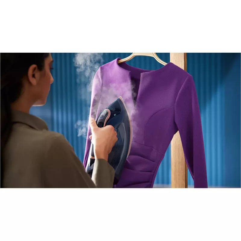 Ferro de engomar a vapor Philips Azur 8000 Series DST8050/20 — 3000 W, 0,35 L, base SteamGlide Elite, 85 g/min vapor contínuo, 260 g/min boost