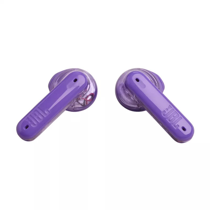Auscultadores JBL Tune Flex Ghost Edition True Wireless Stereo (TWS) In-Ear para chamadas/música Bluetooth roxo, translúcido