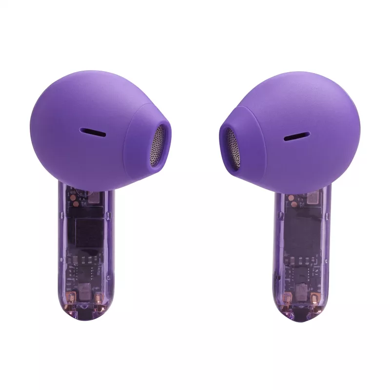 Auscultadores JBL Tune Flex Ghost Edition True Wireless Stereo (TWS) In-Ear para chamadas/música Bluetooth roxo, translúcido