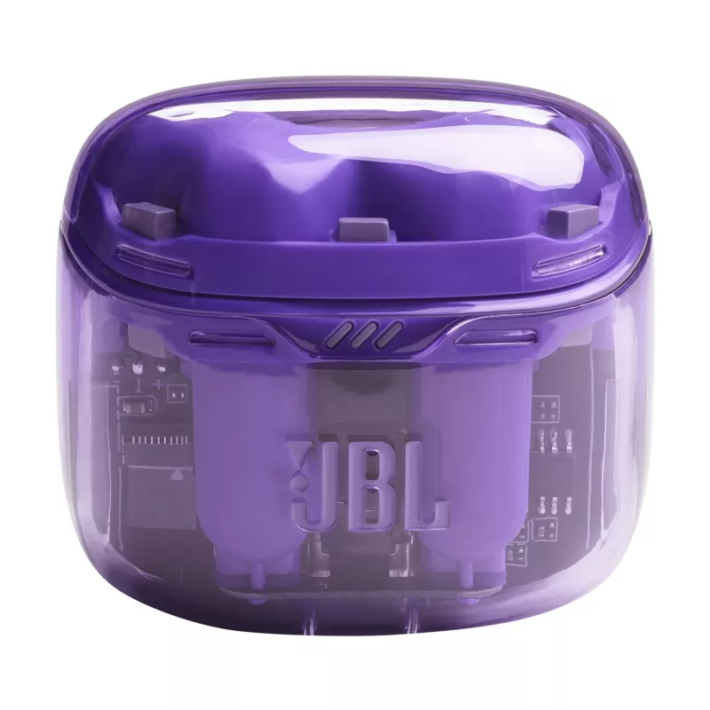 Auscultadores JBL Tune Flex Ghost Edition True Wireless Stereo (TWS) In-Ear para chamadas/música Bluetooth roxo, translúcido