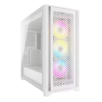 Caixa para PC Corsair iCUE 5000D RGB Airflow Midi-Tower branca