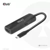 Adaptador ativo CLUB3D USB Gen2 Type-C para HDMI™ 8K60Hz ou 4K120Hz HDR10+ com DSC1.2 com Power Delivery 3.0 macho/fêmea