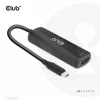 Adaptador ativo CLUB3D USB Gen2 Type-C para HDMI™ 8K60Hz ou 4K120Hz HDR10+ com DSC1.2 com Power Delivery 3.0 macho/fêmea