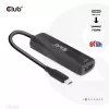 Adaptador ativo CLUB3D USB Gen2 Type-C para HDMI™ 8K60Hz ou 4K120Hz HDR10+ com DSC1.2 com Power Delivery 3.0 macho/fêmea