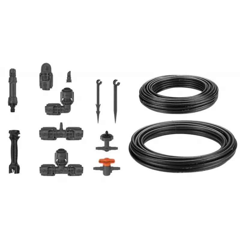 Conjunto de micro-rega gota a gota Gardena 13455-20 comprimento da mangueira 15 m preto verde