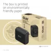 Carregador de viagem CLUB3D 100 Watt tecnologia GaN, certificado USB-IF TID, porta única USB Type-C, suporte Power Delivery(PD) 3.0