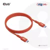Club 3D CAC-1511 cabo USB2 Type-C bidirecional certificado USB-IF, dados 480 Mb, PD 240 W (48 V/5 A) EPR, macho/macho, 1 m