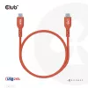 Club 3D CAC-1511 cabo USB2 Type-C bidirecional certificado USB-IF, dados 480 Mb, PD 240 W (48 V/5 A) EPR, macho/macho, 1 m