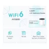 Router Mesh TP-Link AX3000 Dualband 2,4 GHz 5 GHz Wi-Fi 6