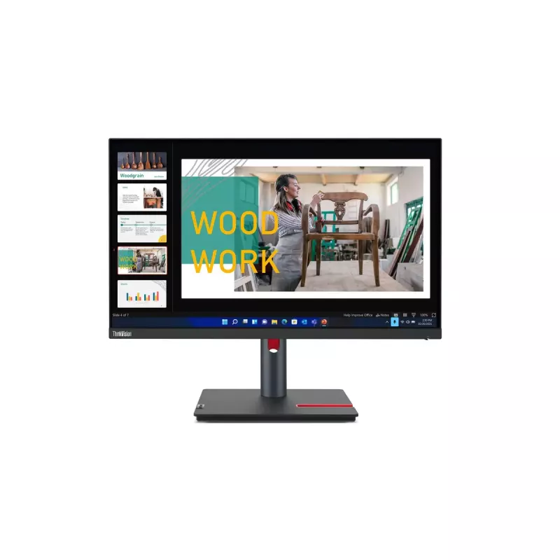 Monitor de computador Lenovo ThinkVision P24q-30 60,5 cm (23,8 polegadas) 2560 x 1440 píxeis Quad HD LED preto