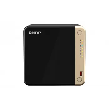 QNAP TS-464 NAS Tower Intel® Celeron® N5095 8 GB DDR4 0 TB QNAP QTS preto