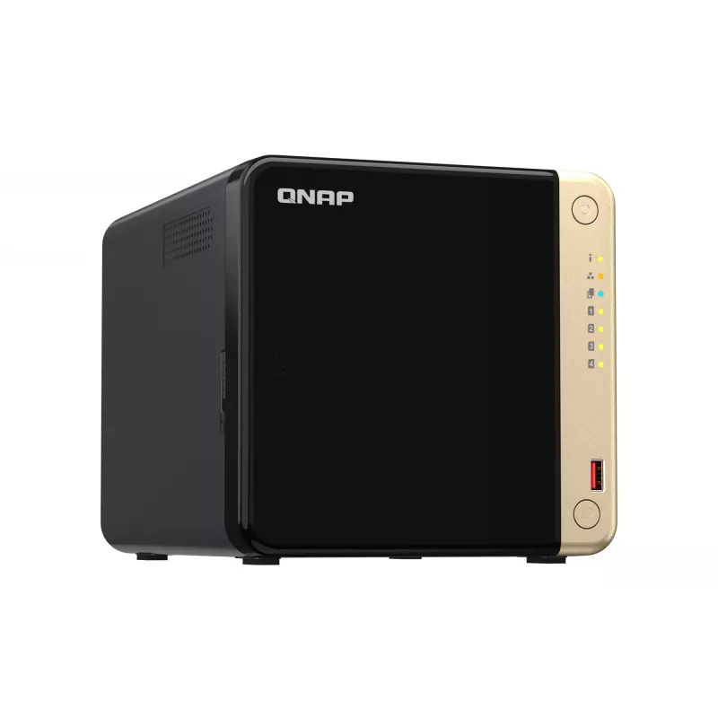 QNAP TS-464 NAS Tower Intel® Celeron® N5095 8 GB DDR4 0 TB QNAP QTS preto
