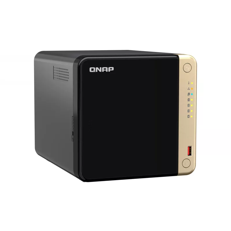 QNAP TS-464 NAS Tower Intel® Celeron® N5095 8 GB DDR4 0 TB QNAP QTS preto