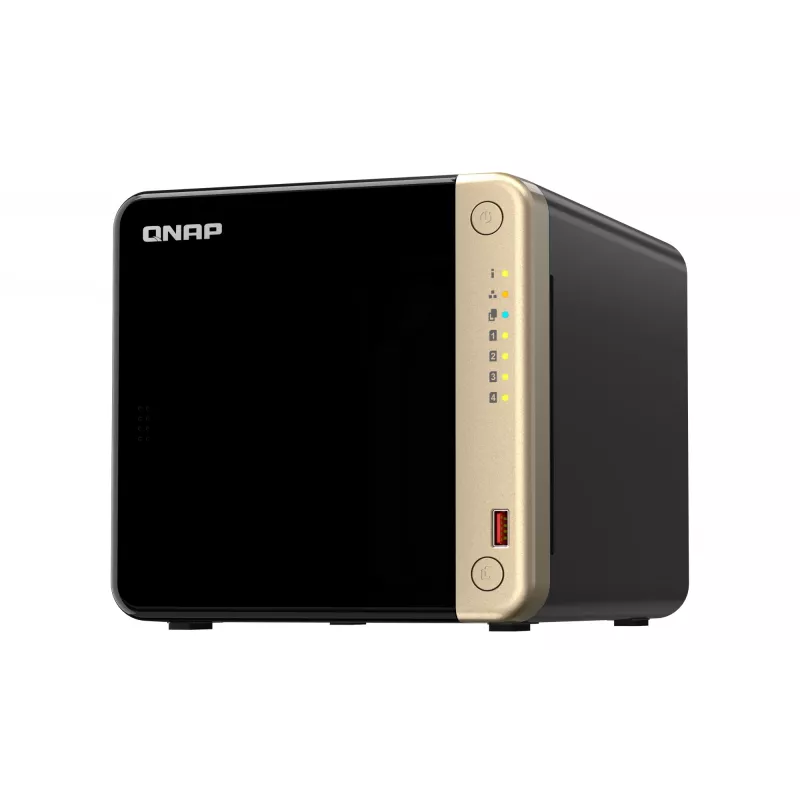 QNAP TS-464 NAS Tower Intel® Celeron® N5095 8 GB DDR4 0 TB QNAP QTS preto