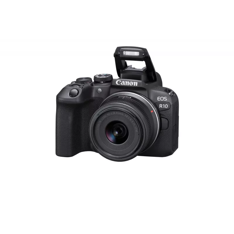 Canon EOS R10 + RF-S 18-45mm F4.5-6.3 IS STM MILC 24.2 MP CMOS 6000 x 4000 píxeis preto