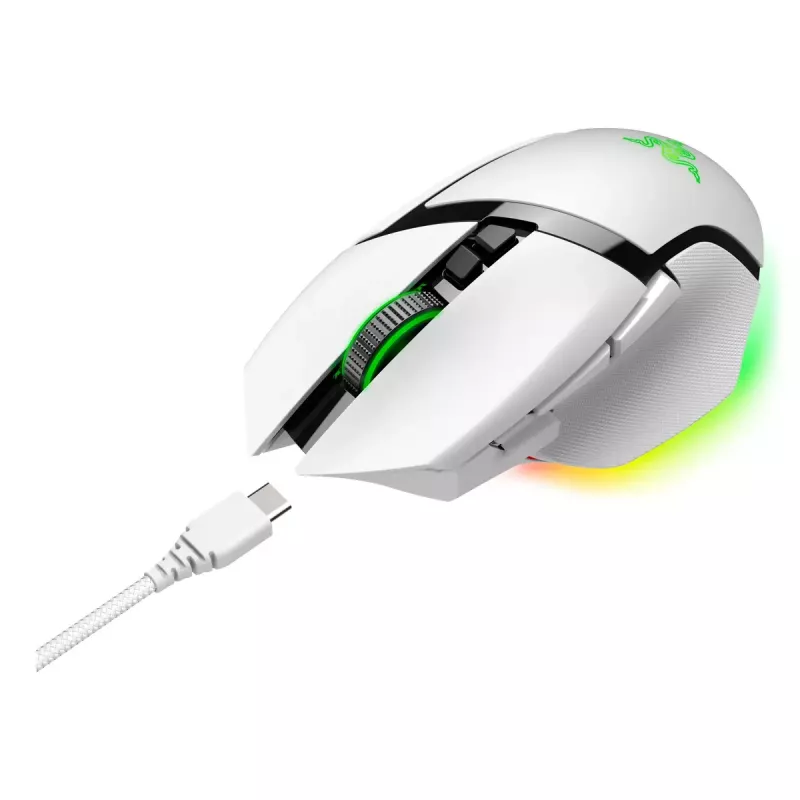 Razer Basilisk V3 Pro rato sem fios para jogos, branco