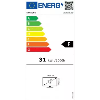 Monitor Samsung UJ59 81,3 cm (32 polegadas) 3840 x 2160 píxeis 4K Ultra HD LCD cinzento