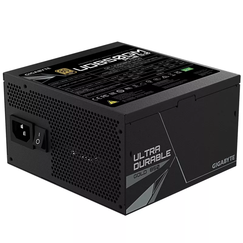 Fonte de alimentação GIGABYTE GP-UD850GM PG5 850 W 20+4 pin ATX ATX preta