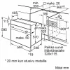 Forno elétrico de encastrar Bosch Série 2 HBF010BV1S — 66 L, botões rotativos, lâmpada halogénea, classe A, branco