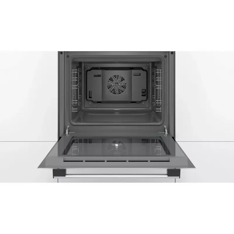 Forno elétrico de encastrar Bosch Série 2 HBF010BV1S — 66 L, botões rotativos, lâmpada halogénea, classe A, branco