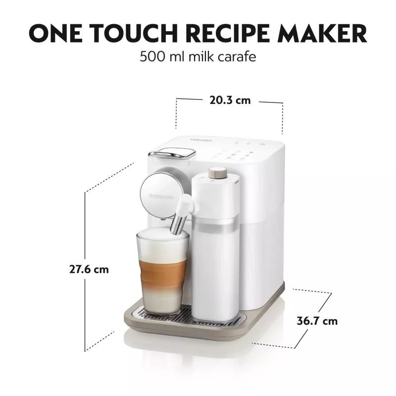 Máquina de café De’Longhi Lattissima One Nespresso Gran Lattissima da Delonghi, Elegantes Dunkel