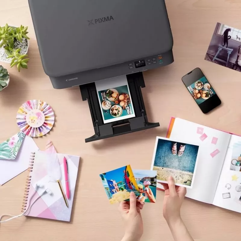 Canon PIXMA TS5350i impressora multifunções de jato de tinta a cores 3 em 1, A4, 4800 x 1200 DPI, Wi-Fi, frente e verso, preta