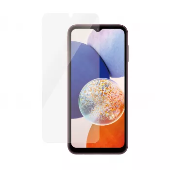Película de proteção de ecrã PanzerGlass Samsung Galaxy A14 A14 5G Ultra-Wide Fit resistente a riscos e choques
