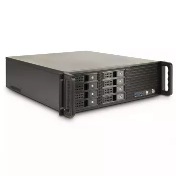 Rack de servidor Inter-Tech 3U-3508 Preto 480x528x132mm 5,25 polegadas HDD