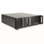 Inter-Tech IPC 3U-3508 chassis para servidor de armazenamento, rack 48,3 cm 3U, ATX, SATA/SAS Hot-Swap, 2x compartimentos externos de 5,25 polegadas, sem fonte de alimentação, preto