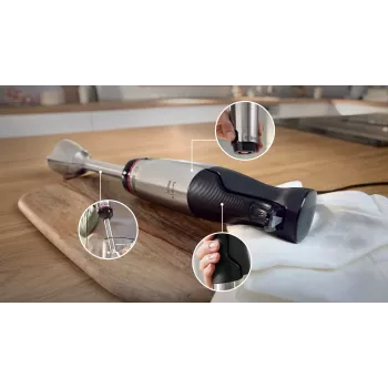 Batedeira Bosch Serie 6 MSM6M622 0,6 L Batedeira de cozinha 1000 W Preto, Aço inoxidável