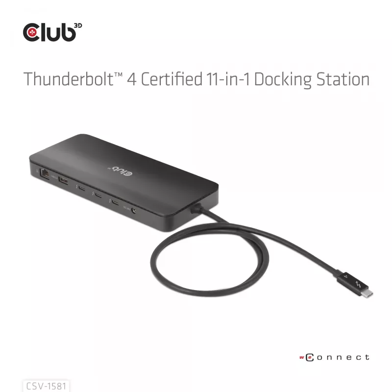 Docking station CLUB3D Thunderbolt 4 Certificada 11-em-1 140W