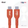 Cabo de dados bidirecional CLUB3D USB2 Type-C certificado USB-IF 480Mb, PD 240W(48V/5A) EPR M/M 3m / 9.84 ft