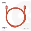 Cabo de dados bidirecional CLUB3D USB2 Type-C certificado USB-IF 480Mb, PD 240W(48V/5A) EPR M/M 3m / 9.84 ft